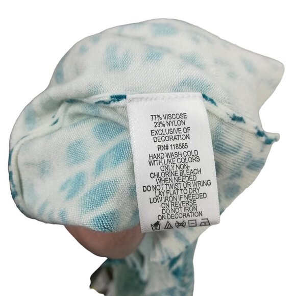 Quacker Factory Blue Leopard Print Sequin Lightweight Cardigan Sweater Size S - Picture 3 of 12